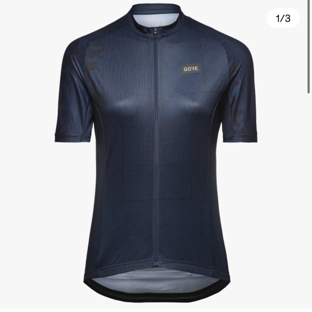 Gorewear Womens Patch Camo Cycling Jersey Navy/Black Small